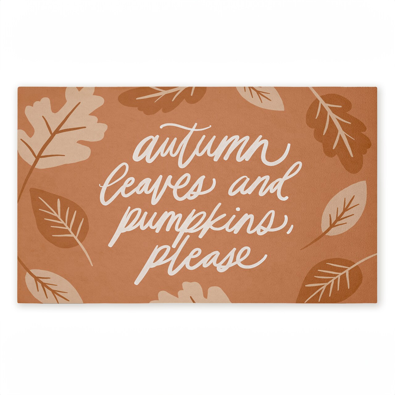 Stupell Industries Autumn Please Sentiment Printed Outdoor Door Mat, design by Amanda Houston, 18"x30"
